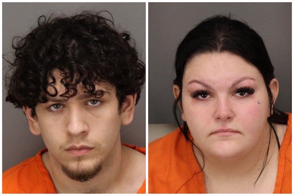 Booking photos of two individuals arrested months after a Largo racing crash on Seminole Boulevard that seriously injured three people