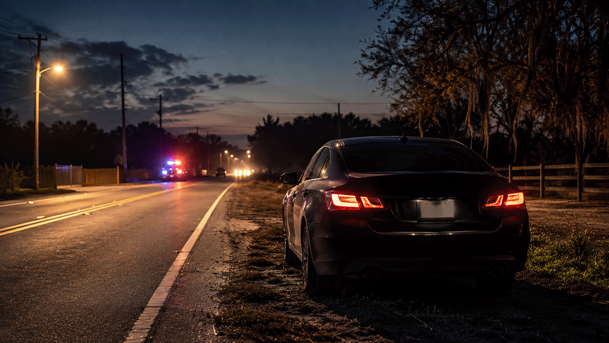 Plant City fatal pedestrian crash scene near South County Road 39 and Tipton Road