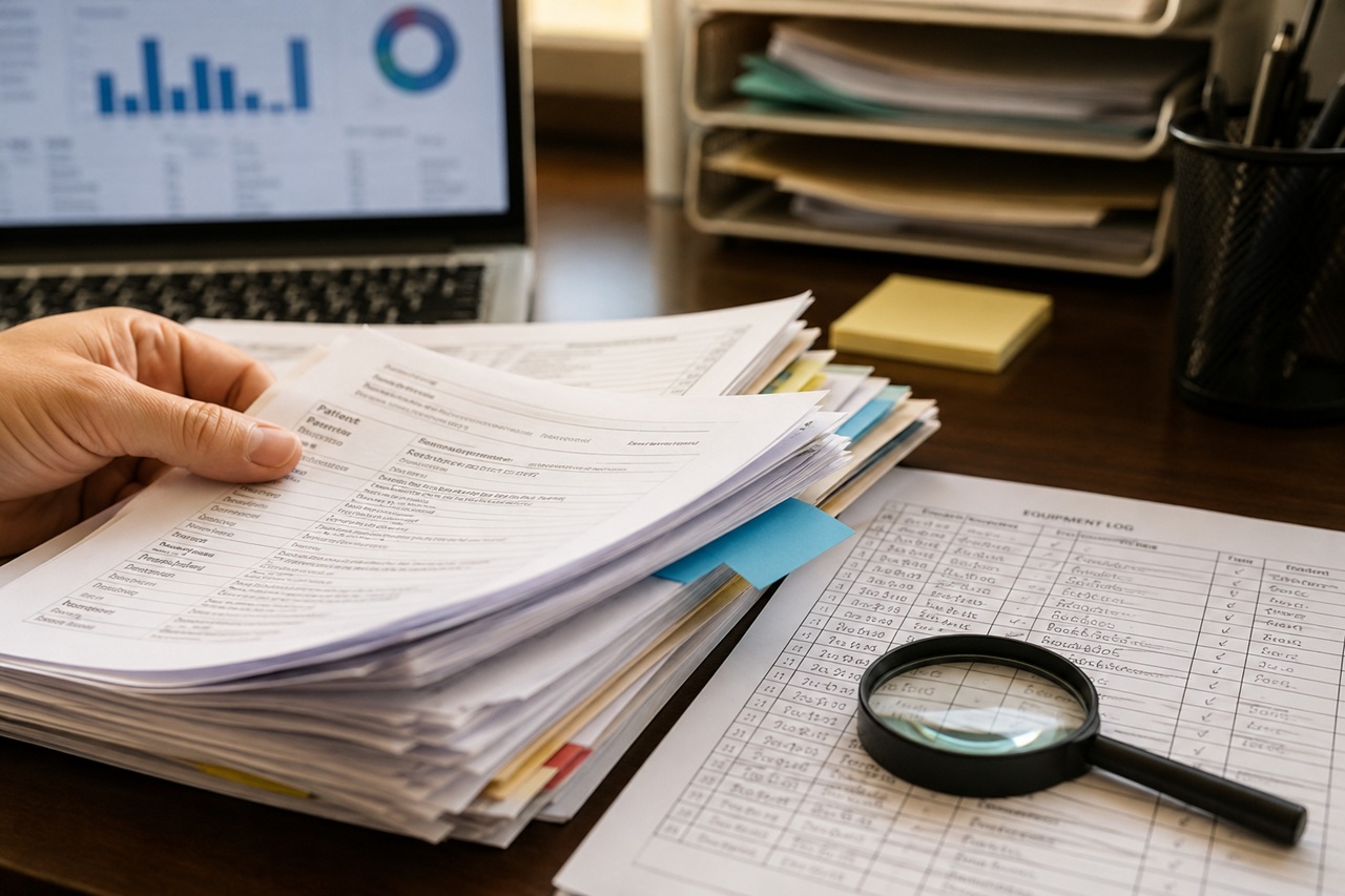 Medical records and investigation documents relevant to an Olympus scope infection lawsuit