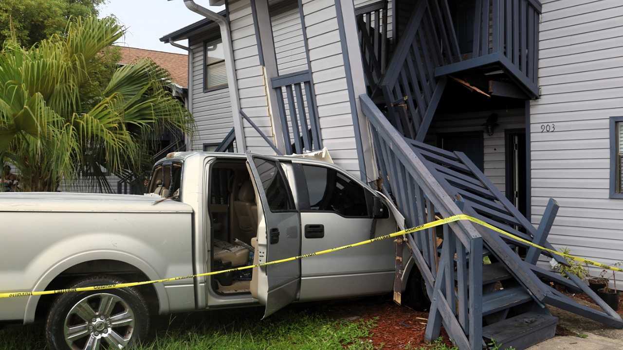 Two Children Hospitalized After Pickup Truck Crashes Into Tampa-Area Apartments