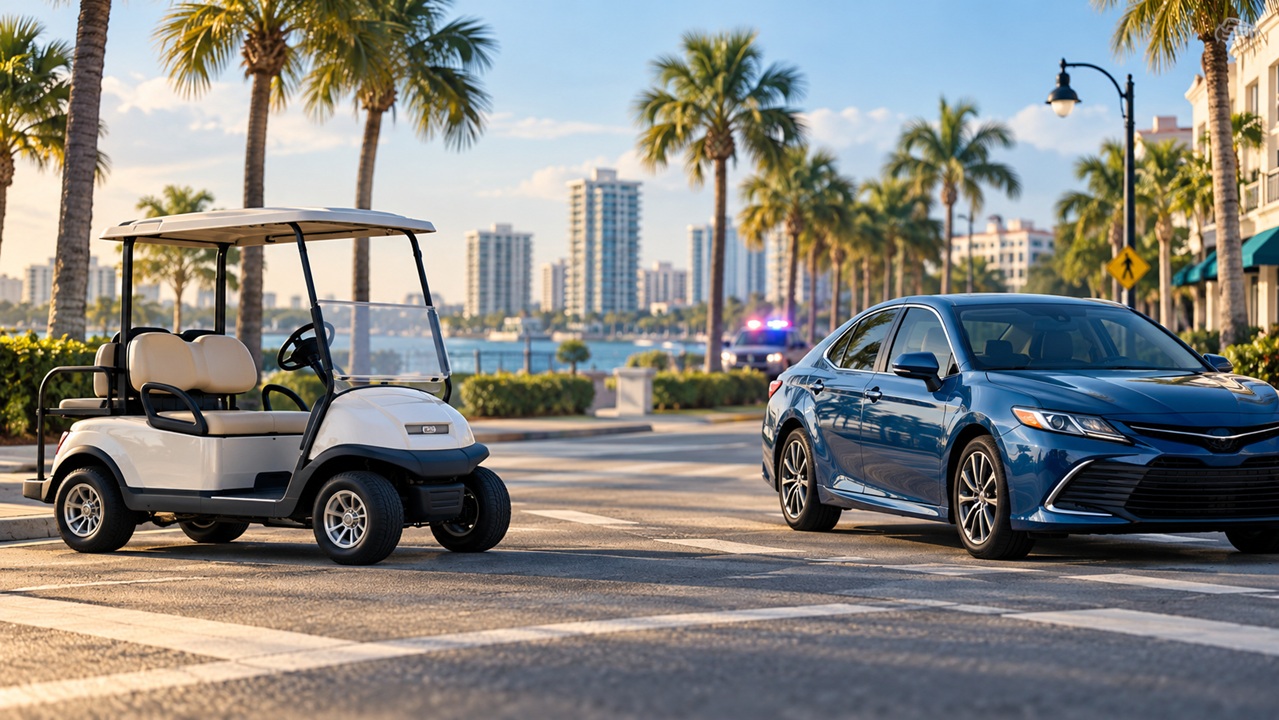 Two St. Petersburg Police Officers Hospitalized After Car Strikes Golf Cart